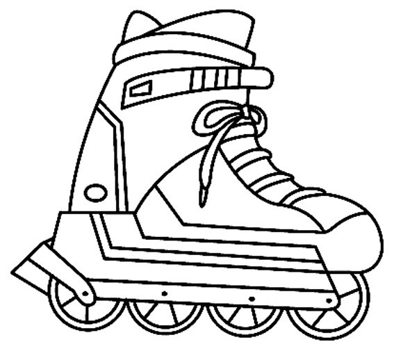 Coloriage à imprimer : - Coloriages divers : Roller 01 - 10doigts