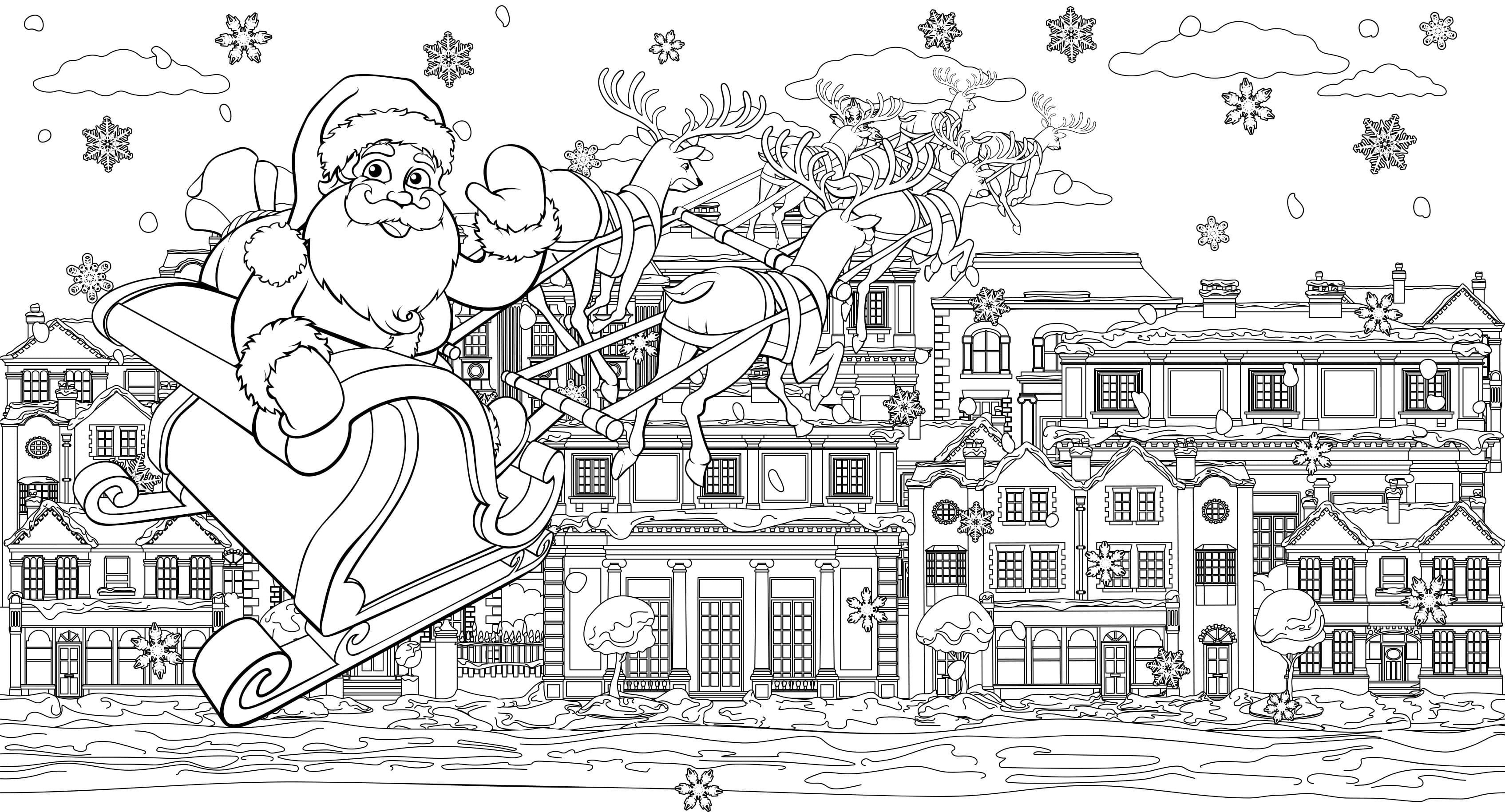 Coloriage - Coloriages fêtes : Noel17 - 10 Doigts