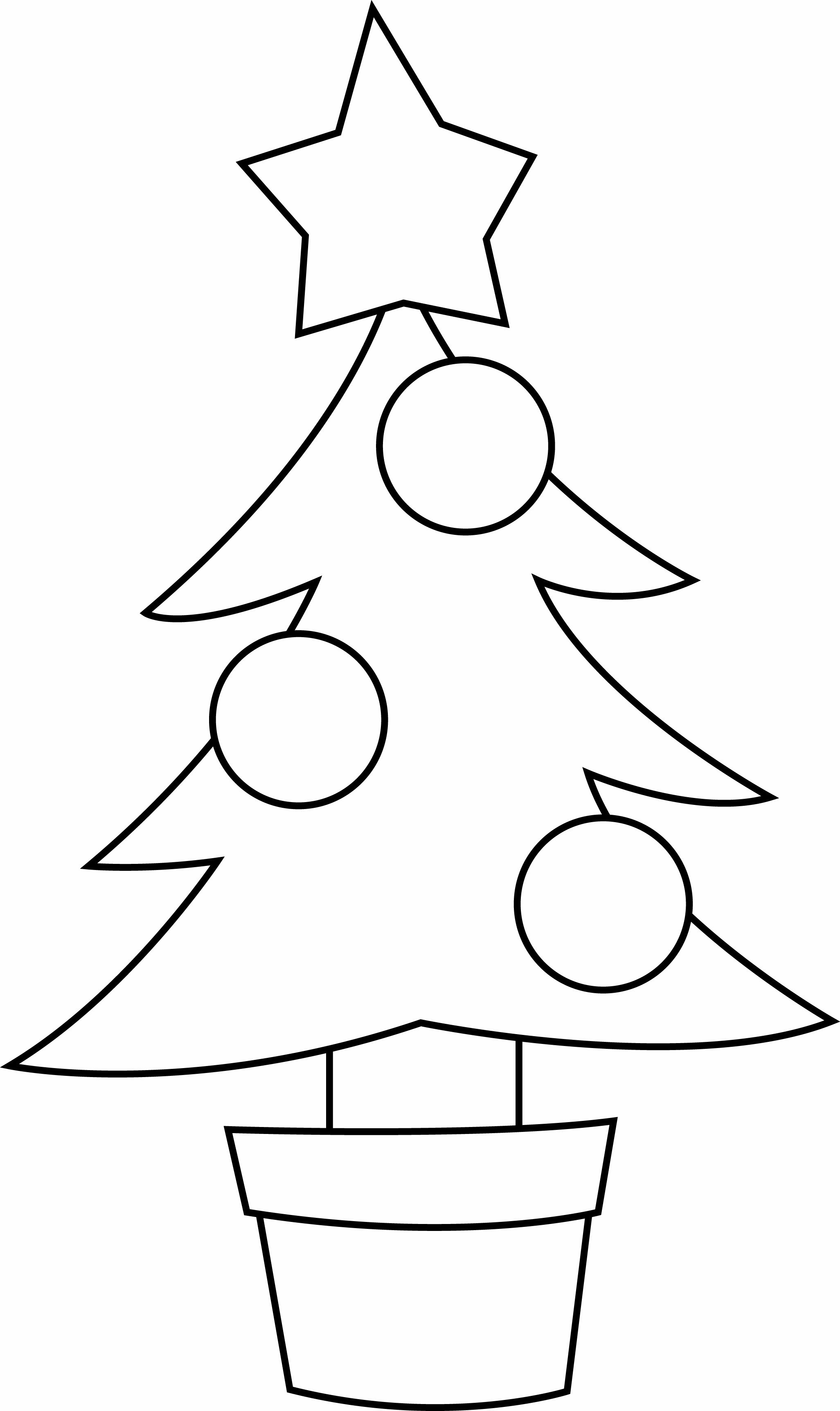 Sapin De Noël à Imprimer Format A4 Coloriage - Coloriages fêtes : Sapin 13 - 10 Doigts