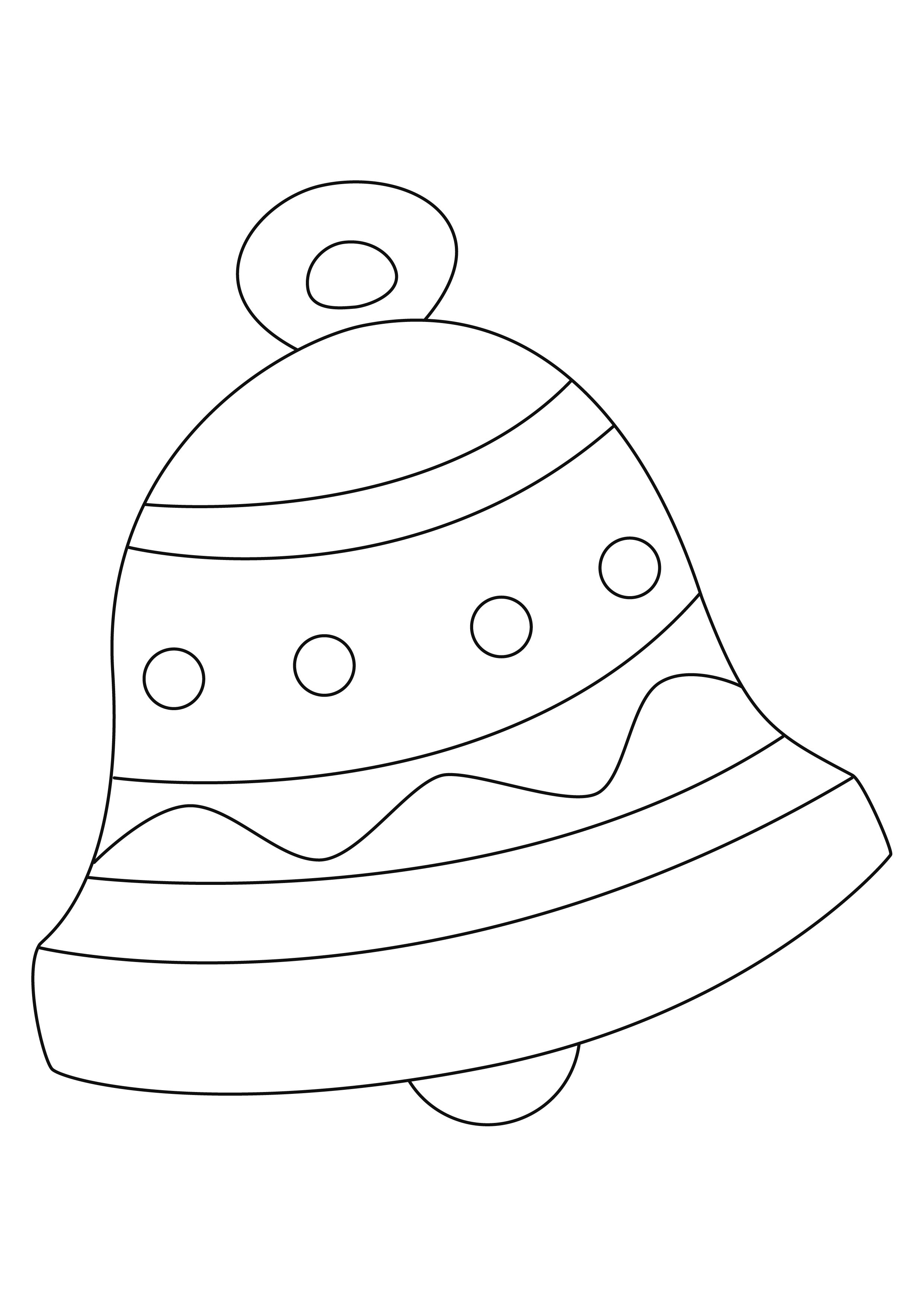 Dessins De Cloches De Pâques Coloriage - Coloriages fêtes : Cloches 05 - 10 Doigts
