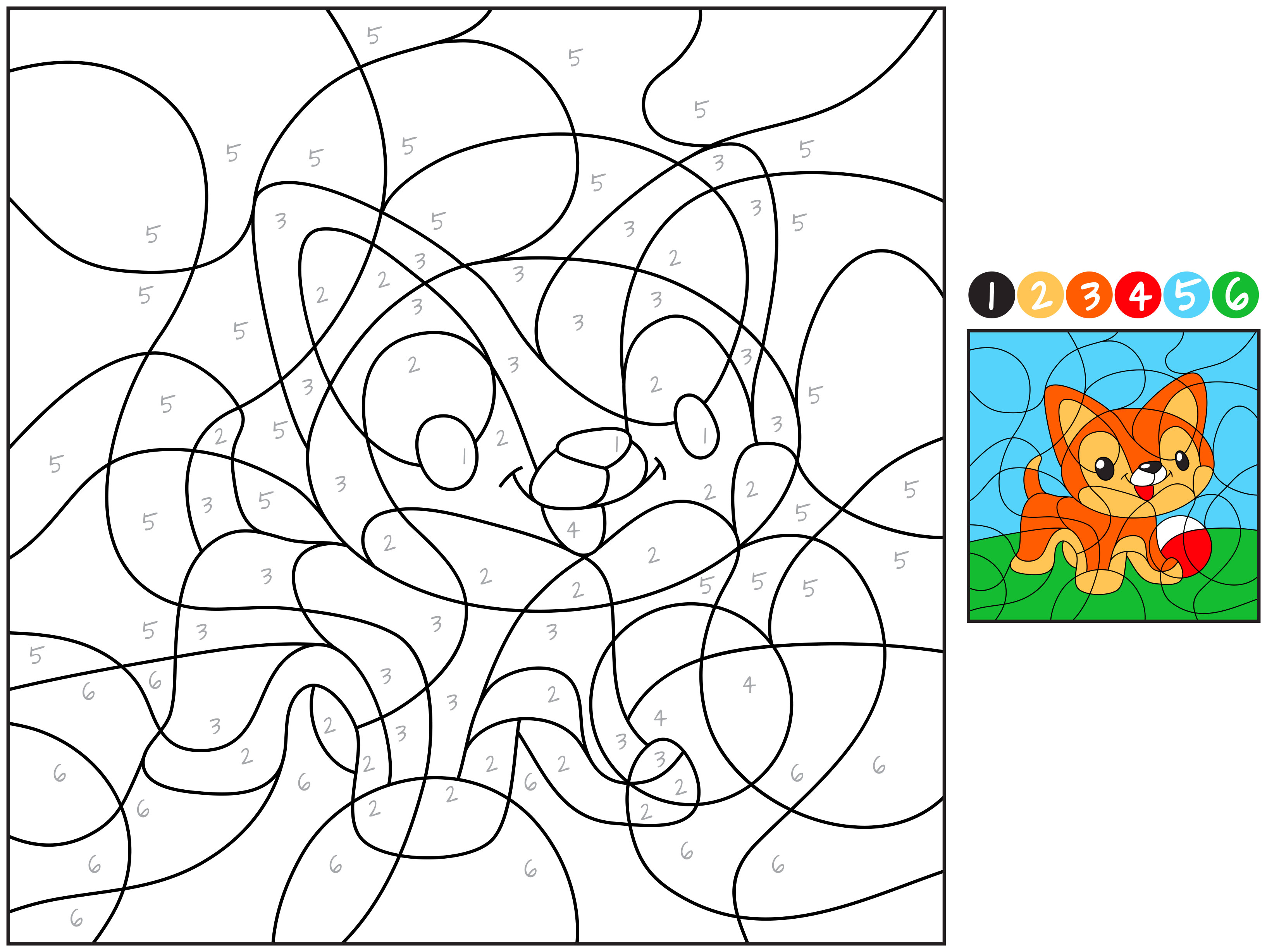 Jeu De Coloriage Coloriage Peinture Dessin Fluo Coloriage - Coloriages jeu : Coloriage-magique10 - 10 Doigts