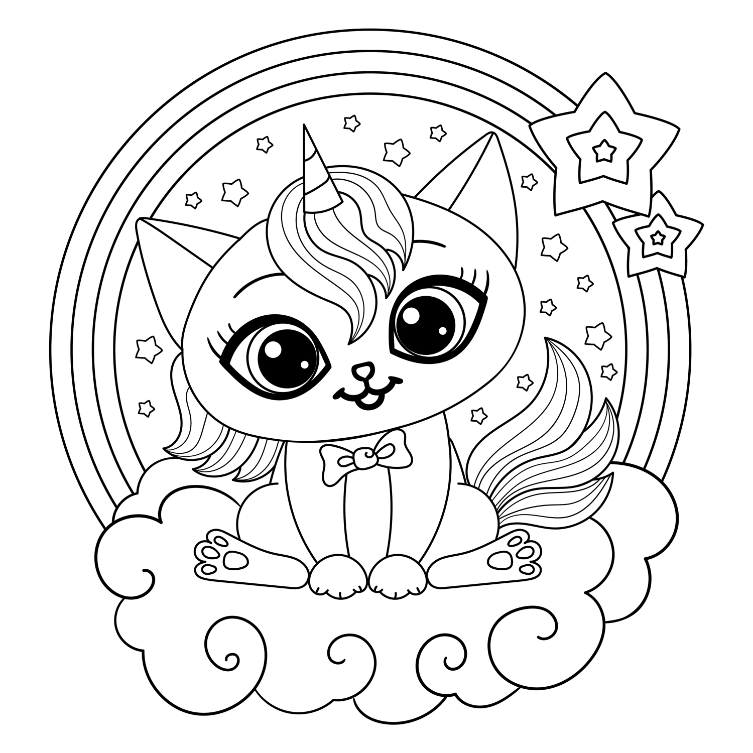 Jeu De Coloriage Coloriage Peinture Dessin Fluo Coloriage - Coloriages kawaii : Kawaii11 - 10 Doigts