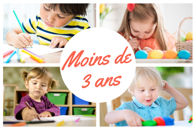 Activités pour moins de 3 ans