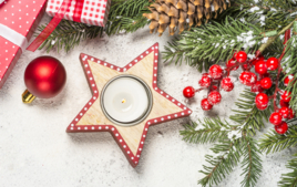 Je décore un bougeoir de Noël - Activités de Noël - 10doigts.fr