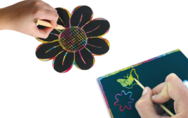 Cartes à gratter, à poinçonner - Arts plastiques - 10doigts.fr