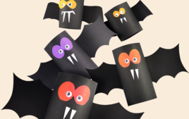 Je fabrique des Chauves-souris - Activités d'Halloween - 10doigts.fr