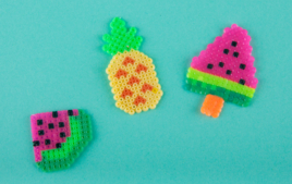 Je fais des dessous de verre - Activités perles à repasser - 10doigts.fr