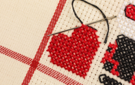 Je brode au point de croix - Activités broderie - 10doigts.fr