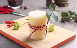 Je décore une bougie pour Noël - Activités de Noël - 10doigts.fr