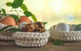 Je tricote un panier - Activités de Pâques - 10doigts.fr