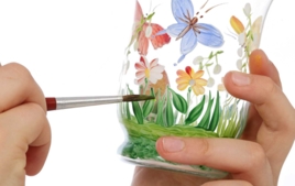 Peinture verre et faïence - Peintures - 10doigts.fr