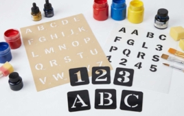 Pochoir alphabet - Pochoirs - 10doigts.fr