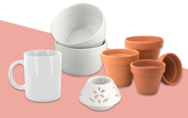 Supports en céramique à décorer - Supports à décorer - 10doigts.fr