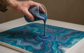 Peinture acrylique fluide (pouring) - Peinture acrylique - 10doigts.fr