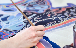 Peinture sur soie - Arts plastiques - 10doigts.fr