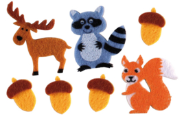 Stickers en Feutrine - Stickers Matières - 10doigts.fr