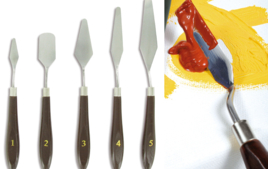 Spatules et couteaux - Pinceaux et accessoires - 10doigts.fr