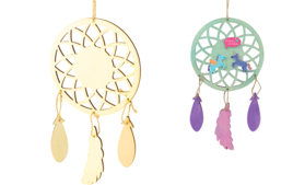 Suspensions décoratives en bois - Supports en bois - 10doigts.fr