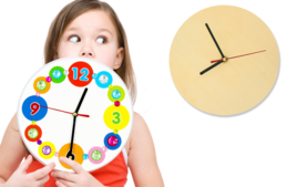 Horloges en bois - Supports en bois - 10doigts.fr