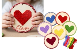 Canevas et point de croix : kits enfants et collectivités - Mercerie créative - 10doigts.fr