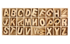 Lettres en bois - Embellissements en bois - 10doigts.fr