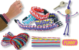 Paracord et scoubidous - Bracelets brésiliens et bijoux - 10doigts.fr