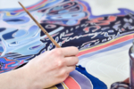 Peinture sur soie