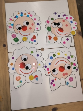 Clown du carnaval - 10doigts.fr