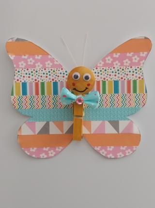 Papillon pince à linge - 10doigts.fr