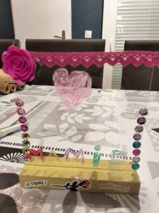 Plaque bonne fête mamie - 10doigts.fr