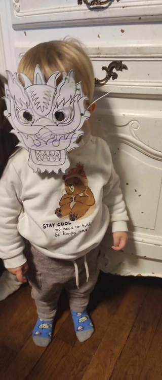 Masque de dragon - 10doigts.fr