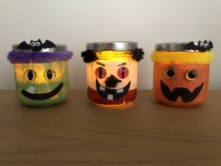 Photophores Halloween - 10doigts.fr