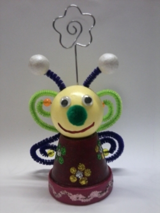 Papillon déco porte photo - Poterie - 10doigts.fr