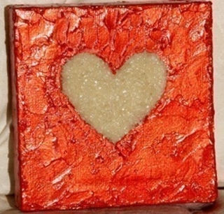 Coeur de sable - Home Déco, Châssis - 10doigts.fr