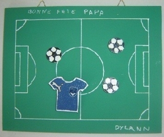 pense-bête foot - Fêtes des pères et mères - 10doigts.fr