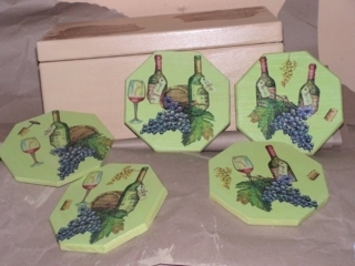 dessous de bouteilles - Déco du bois - 10doigts.fr