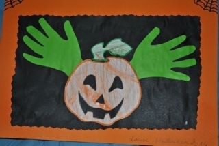 tableau halloween - Créations d'enfant - 10doigts.fr