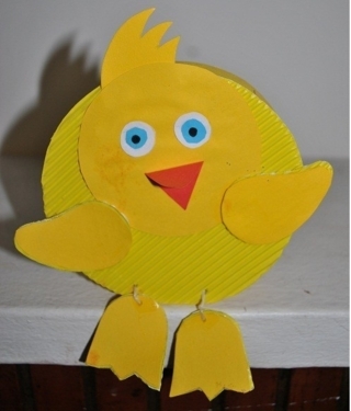poussin avec boite de fromage - Pâques, Noël - 10doigts.fr