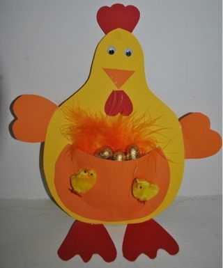 poule églantine - Pâques, Noël - 10doigts.fr