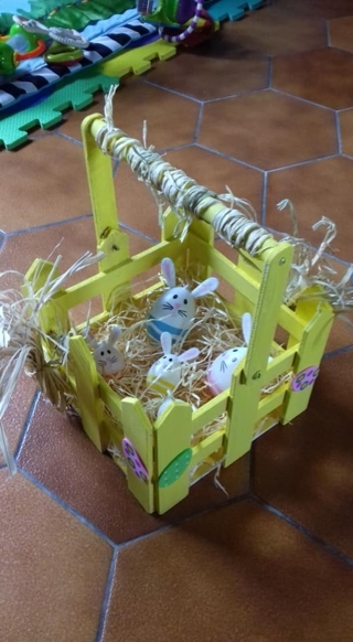 Petit panier de pâque - Créations d'enfant - 10doigts.fr