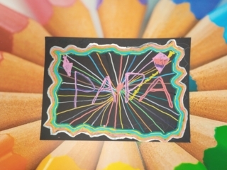 Tableau Papa effet neon lights - 10doigts.fr