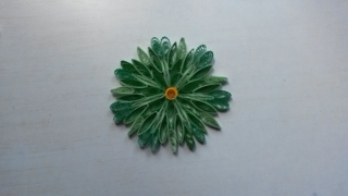 Quilling fleur verte - Quilling - 10doigts.fr