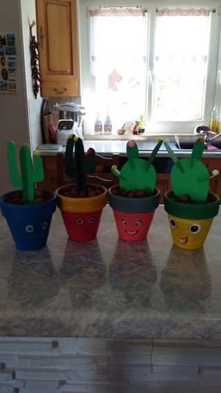 Les cactus - Peinture - 10doigts.fr