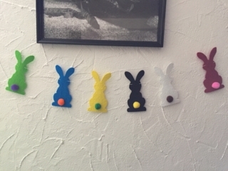 Guirlande de lapins - Pâques, Noël - 10doigts.fr