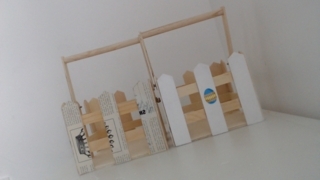 Panier en bois - Vernis collage papiers, serviettes - 10doigts.fr