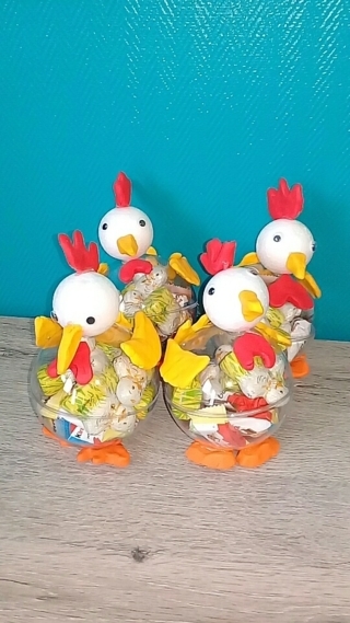 poules de pâques - Créations d'enfant - 10doigts.fr
