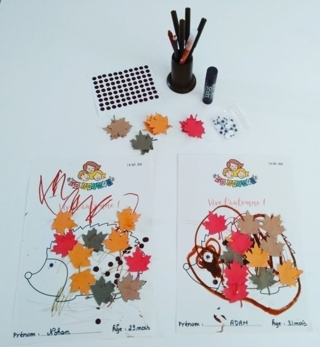 l'hérisson de l'automme - Créations d'enfant - 10doigts.fr