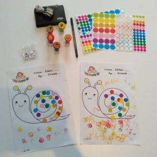 l'escargot - Créations d'enfant - 10doigts.fr