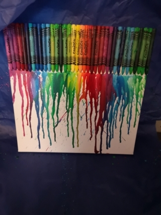 Horloge décor crayon de cire - Cadres - 10doigts.fr