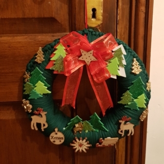 Couronne noel - Déco du polystyrène - 10doigts.fr